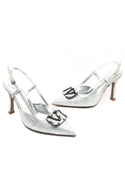 KOCAMANLAR Feles V Toka Детальний відкритий задній стилет Жіночі туфлі на під...