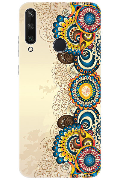 Ceppare Huawei Y6P (MED-LX9N) Uyumlu Kılıf Desen Baskılı Silikon Dekoratif Çi...