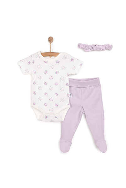 Bebetto Flowers Kız Bandana-Body-Alt Kız Bebek