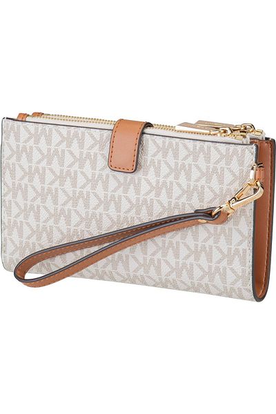 Michael Kors Clutch Jet Set Double Zip Mk Sig