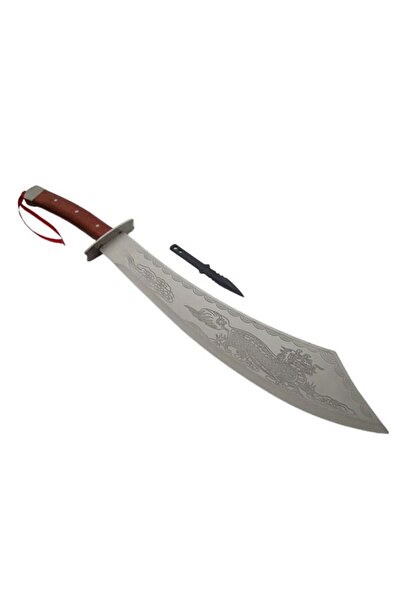 Depox IdeallStore® hunting machete, Dragon Stance, stainless steel, 65 cm, silver, sheath included
