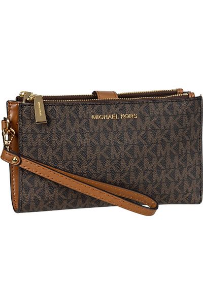 Michael Kors Clutch Jet Set Double Zip Mk Sig