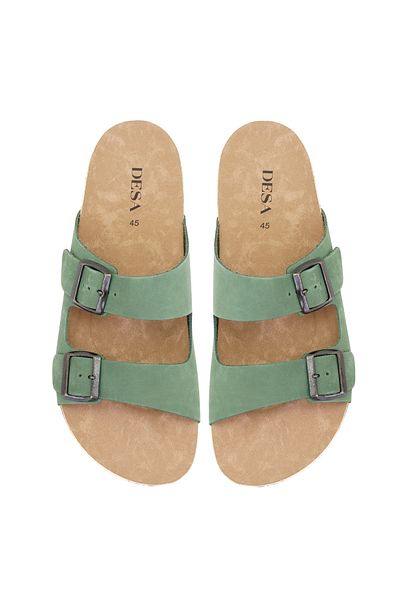 Desa Porter Green Men's Nubuck Slippers