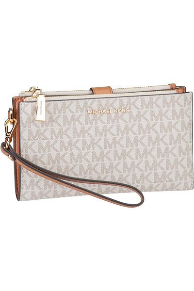 Michael Kors Clutch Jet Set Double Zip Mk Sig