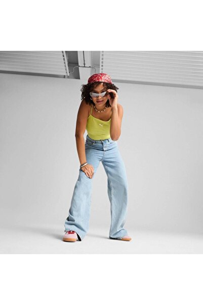 Puma Undershirt Puma Wardrobe Ess Ribbed Tank Top, Green, Women