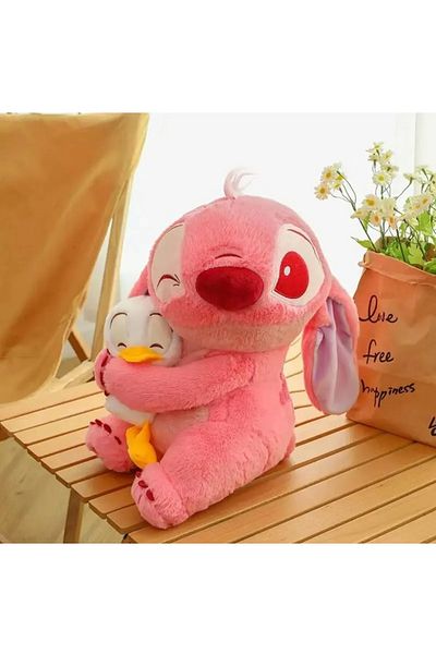 NB market Stitch Lilo Plush Toy Duck Pink Color Angel Plush Toy Stich