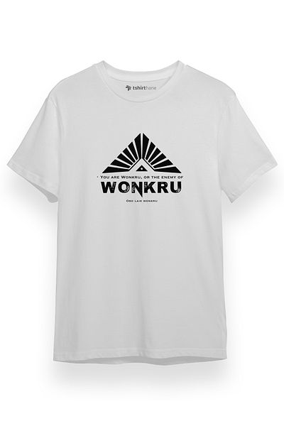Tshirthane Ανδρικό μπλουζάκι The100 Wonkru Symbol Λευκό κοντομάνικο
