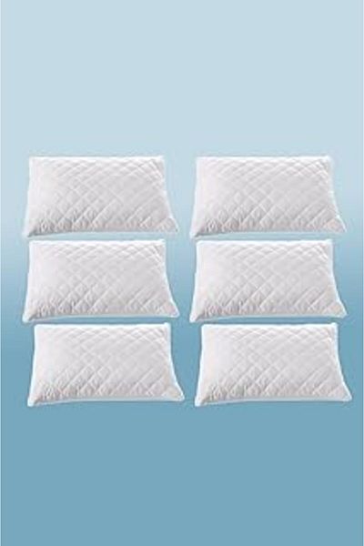 Mu Art Ahşap Valoroso Textile 6 Pieces Quilted Zippered Pillow Protector Mattress Cover 50X70 cm