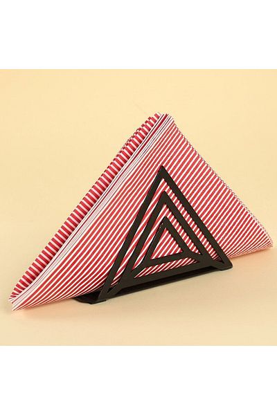 Skygo Loren Home Prism Black Metal Napkin Holder
