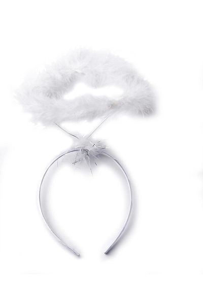 Mu Art White Otrish Feathered Flexible Structure Angel Haresi Angel Crown