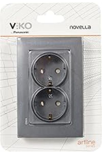 STOREMAX Novella Smoked Double Earthed Socket Protection