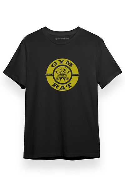 Tshirthane Demon Slayer Anime - Ανδρικό μπλουζάκι με μαύρο μυς γυμναστήριο, κοντομάνικο