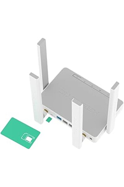Genel Markalar Keenetic Runner 4G N300 Wi-Fi Mesh Fiber Router, Sim Kart Destekli 3G/4G/Lte Modem, Cat.4, 4X100Mbi