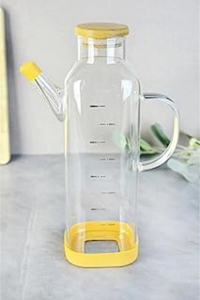 NcK Paçi 1000 ml Borosilicate Glass Oil Bottle with Lid