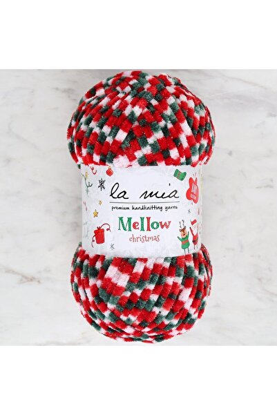 Leyaton La Mia Mellow Christmas Silver Glitter Hand Knitting Yarn - Lwlhm-Rsyt34