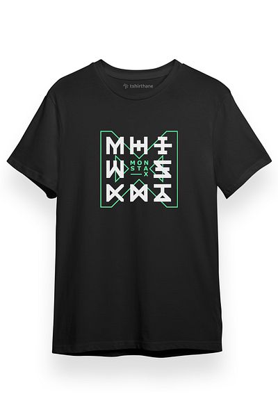 Tshirthane Ανδρικό μπλουζάκι Monsta X The Code Pullover Μαύρο κοντομάνικο