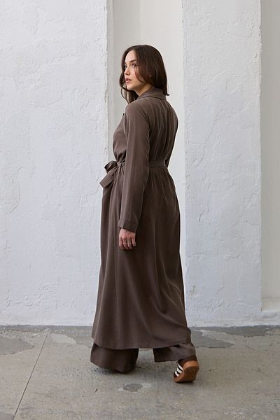 QANU Long Jacket Brown