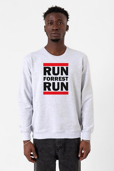 Tshirthane Ανδρικό φούτερ Forrest Gump Run Forrest Run Karmelange 2ip