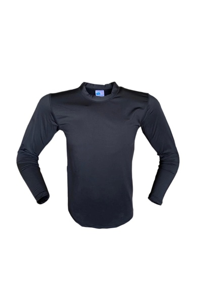 Flaş Askeri Malzeme Erkek Askeri Termal Microfiber Uzun Kol Siyah Tişört