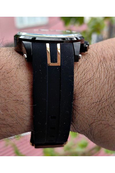 Raymond Silicone Band Men's Wristwatch