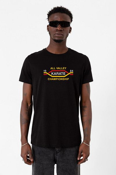 Tshirthane Cobra Kai All Valley Karate Championship 1984 Μαύρο ανδρικό μπλουζάκι