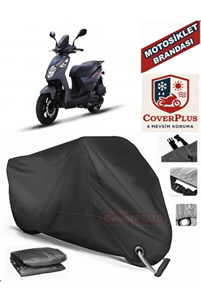 MotoEN Black Lock Compatible Sym Orbit Ii 125I Motor Tarpaulin Motorcycle Tar...