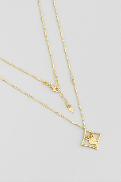 So CHIC... Gizemli Göz 18 Ayar Sarı Altın Kaplama 46 Cm Gümüş Uğurlu So CHIC... Baykuş Kolye