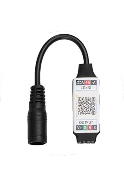 Mu Art Ahşap Rgb Led Strip Controllers - Bluetooth, Sound and Music Sensitive, 24 Keys - 6 Amps, 10 Meters