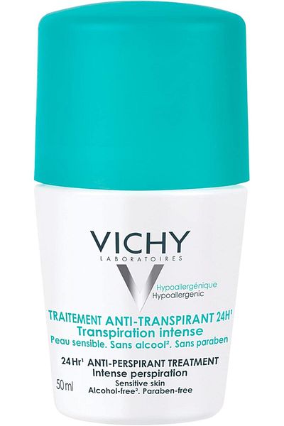 Vichy Roll-On Deodorant Sensitive, 48 Hours, 50ml (Green), Refreshing
