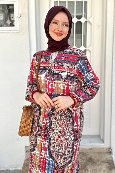 Gizce Red Bridal Dress