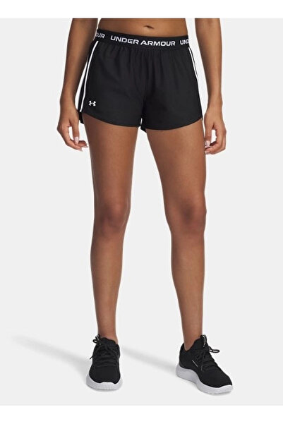 Under Armour 1389882-002 شورت Tech Play Up شورت فضفاض للنساء باللون الأسود