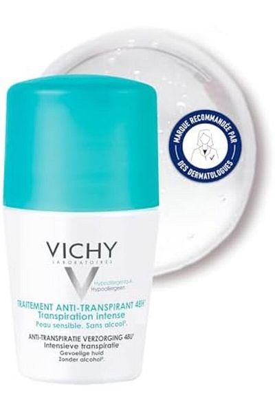 Vichy No Trace Antiperspirant Deodorant 48 Hours, 50ml, Fresh, Unisex