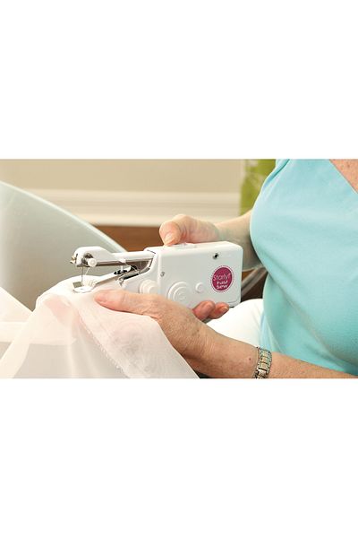Mediashop Masina de cusut portabila Mediashop Fast Sew Mini M19559, 4 x AA, Alb, 6 V