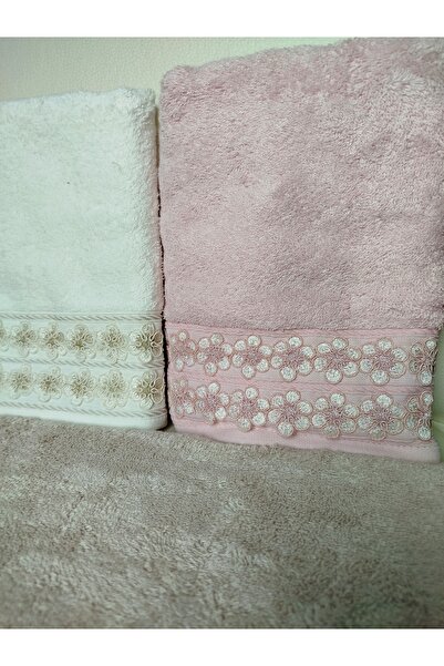 Nurpak Нейронний бамбуковий вишитий 3 штуки 50x90 см рушник для обличчя