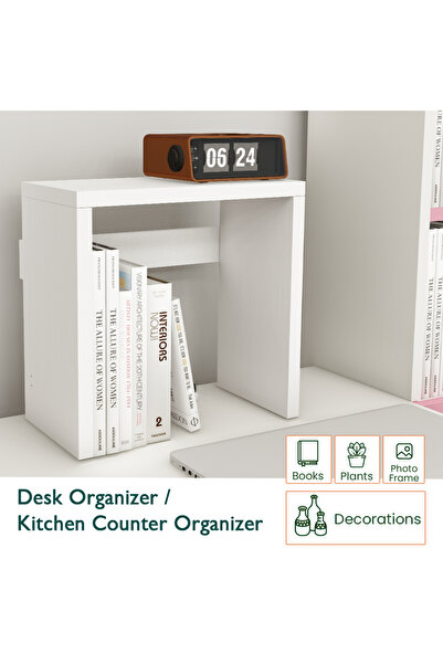 Mahmayi Modern Desk Organizer Space Saving Table for Home and Office