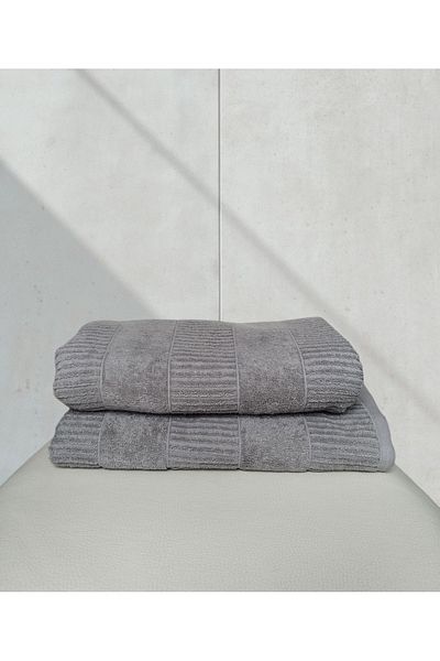 Nurpak Karya 1 Bath Towel 90X150 cm and 1 Face Towel 50X90 cm 100% Cotton