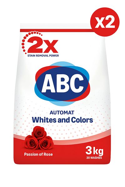 ABC DETERGENT AUTOMAT ABC - ALB SI ROZ COLORAT 3 KG