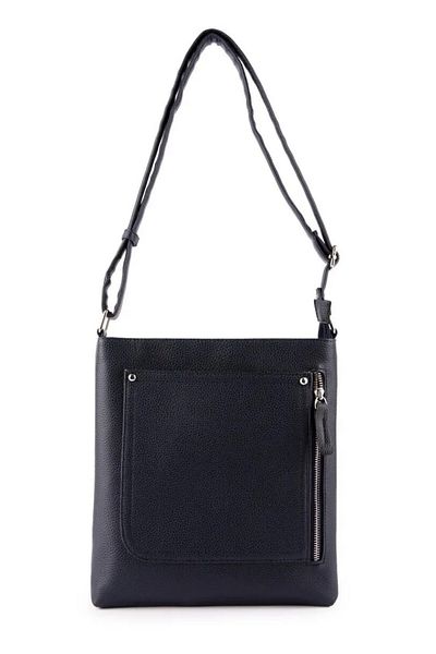 gio&mi Sanja Women's Navy Blue Two-Compartment Zippered Cross Adjustable Messenger Bag