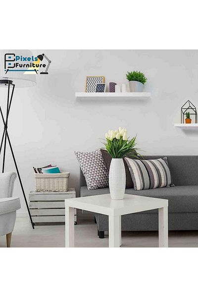 PixelsFurniture Set of 2 Pixel Furniture Floating Wall Shelves, Shelves with Invisible Brackets, 60cm