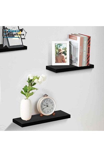 PixelsFurniture Set of 2 Pixel Furniture Floating Wall Shelves, Invisible Bracket Shelves, 30cm