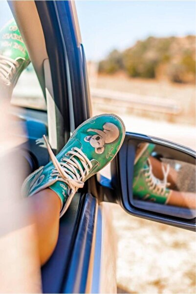 Dogo Women's Vegan Leather Green Long Boots - Koala Hug Design