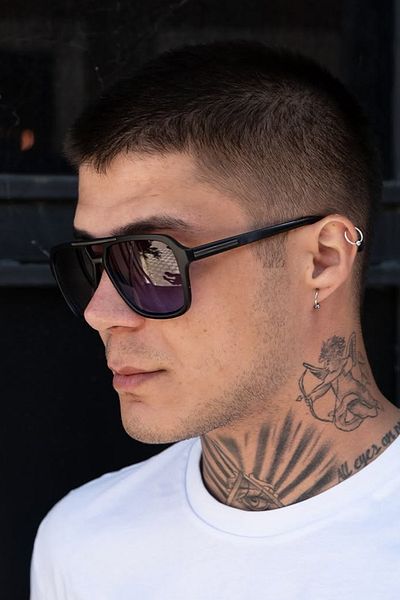 Roger Bacon Black Men's Sunglasses