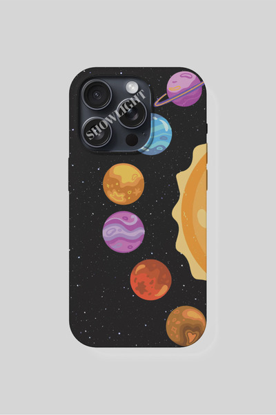 SHOWLIGHT Poco X4 GT Uyumlu Gezegenler Tasarımlı Premium Telefon Kılıfı