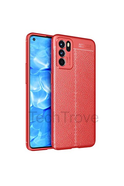 TechTrove Oppo Reno 6 4G Kılıf Deri Extra Korumalı Slikon Kapak
