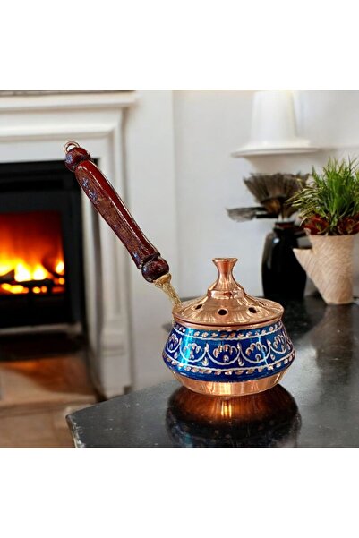 Bakır Center Bakır Tütsülük Bakır Buhurdanlık Gezdirme Tamamen El İşlemeli Ma...