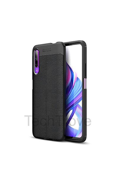 TechTrove Huawei P Smart Pro 2019 Kılıf Deri Extra Korumalı Slikon Kapak