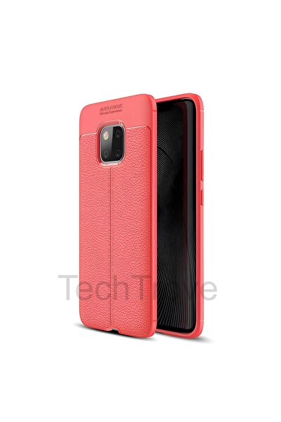 TechTrove Huawei Mate 20 Pro Kılıf Deri Extra Korumalı Slikon Kapak