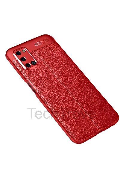 TechTrove Oppo A72 Kılıf Deri Extra Korumalı Slikon Kapak