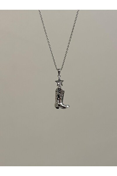 haslet Çelik Kovboy Çizme Yıldız Model Kolye