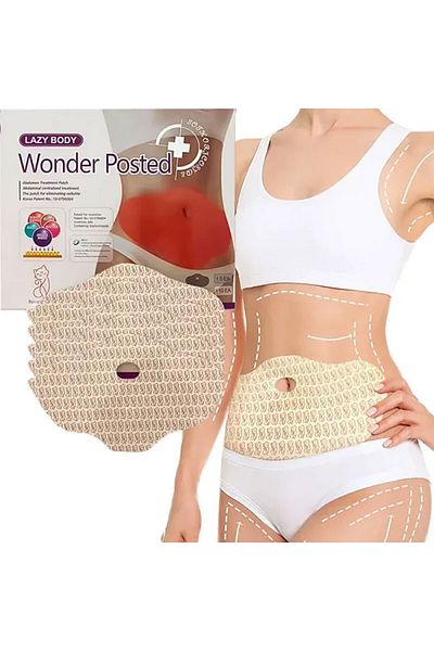 Muchmy 5 Pcs Lazy Body Wonder Posted Belly Weight Lost Fat Burning Body Slimming Abdomen Patch